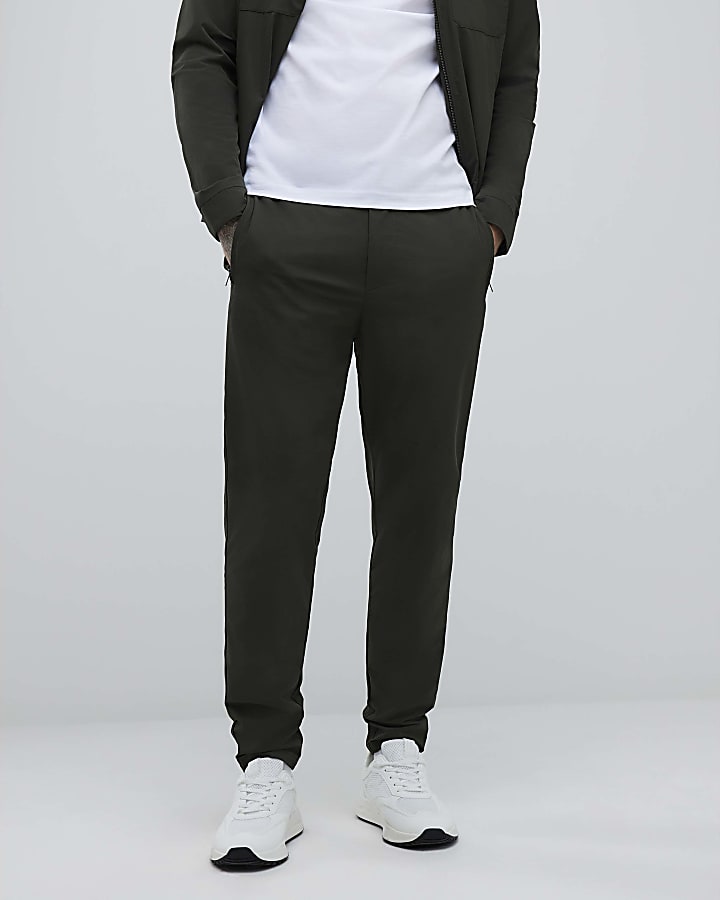 Green Skinny Fit Chino Trousers