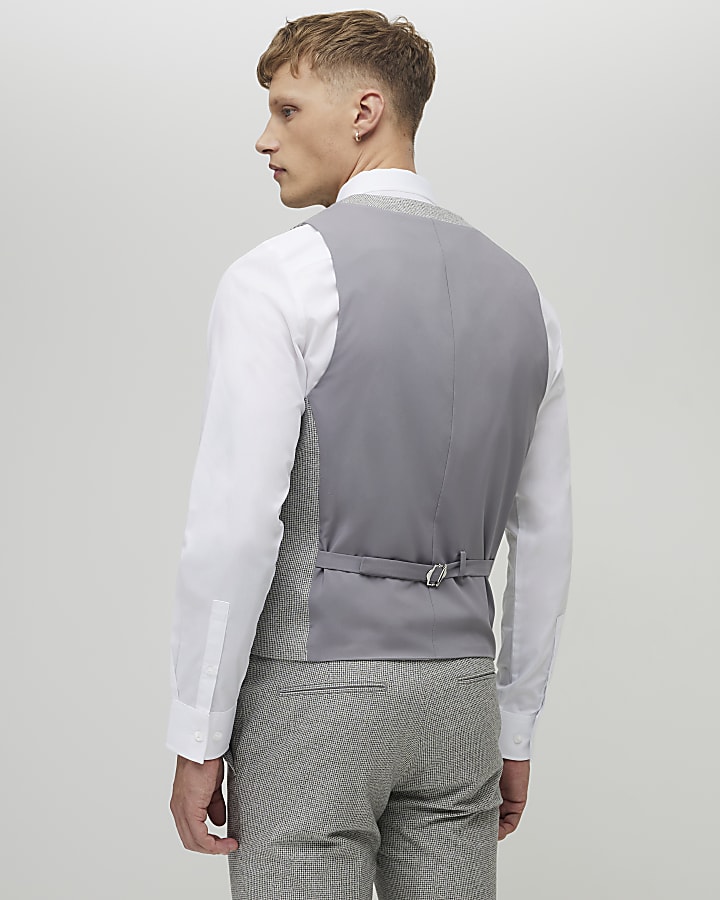 Grey Pupstooth Waistcoat