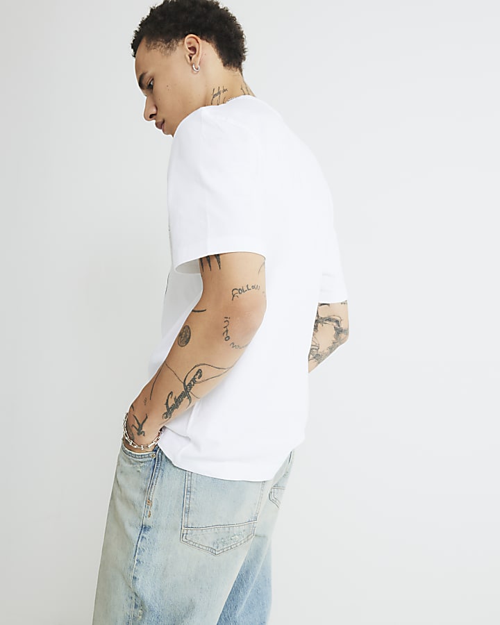 Black Regular Fit Oasis Vinyl T-Shirt