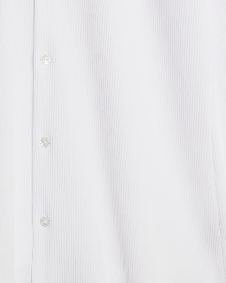White Muscle Fit Shirt