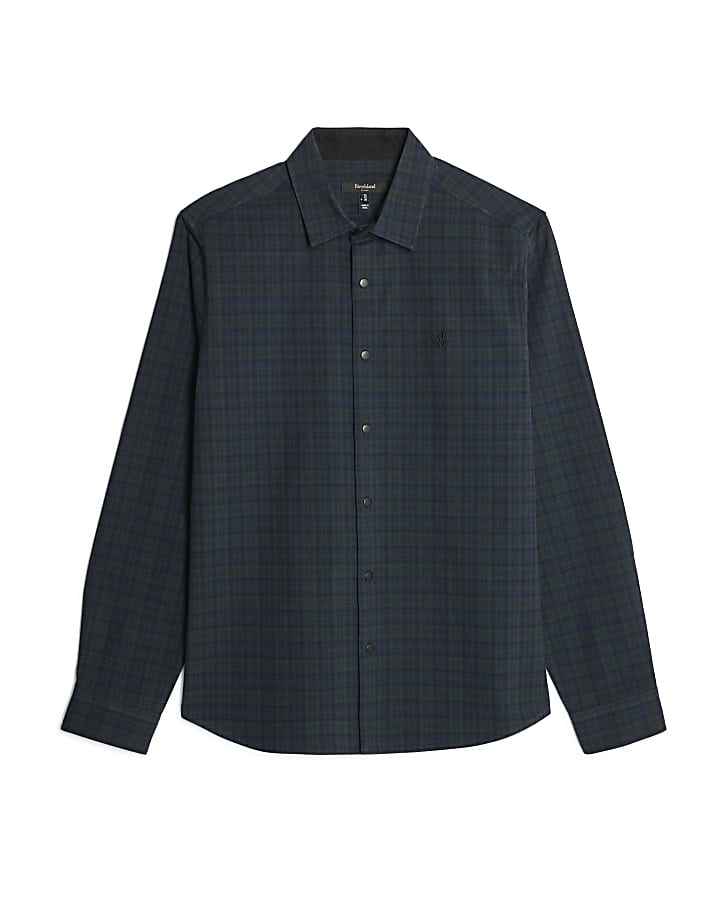 Green Regular Fit Check Shirt