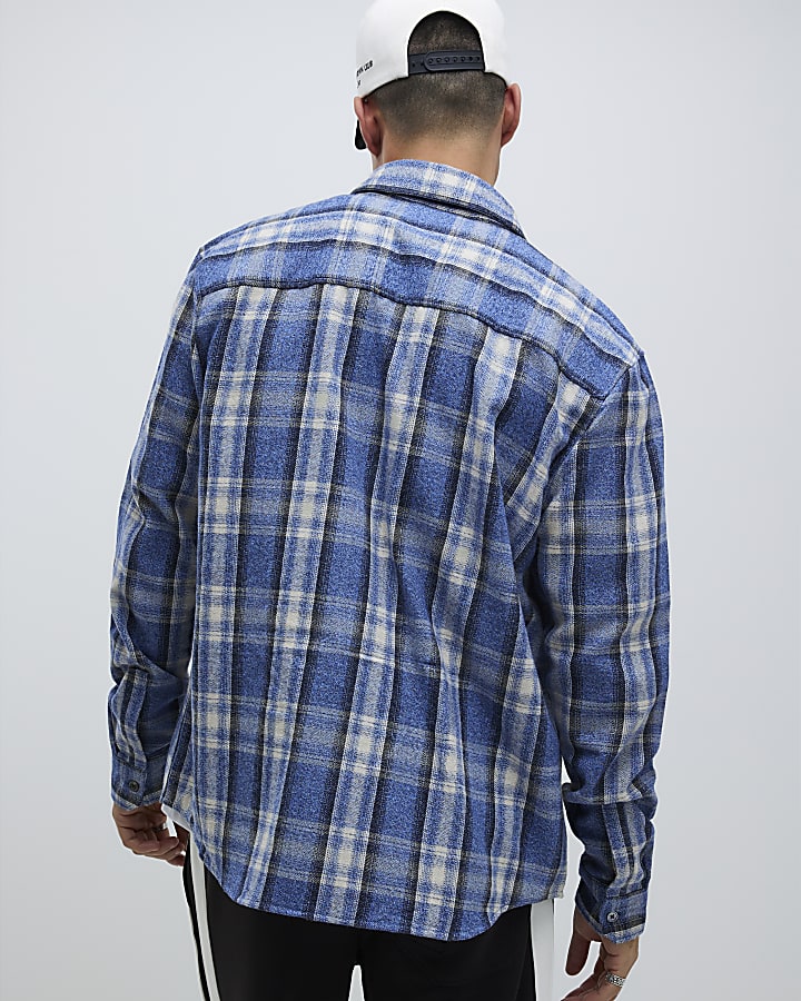 Blue Regular Fit Check Shirt