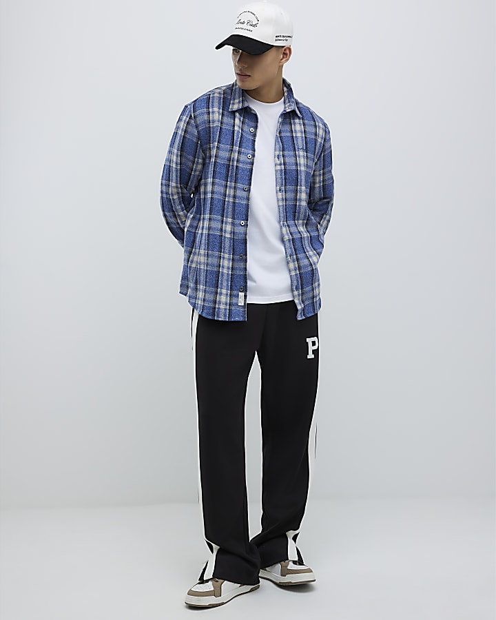 Blue Regular Fit Check Shirt
