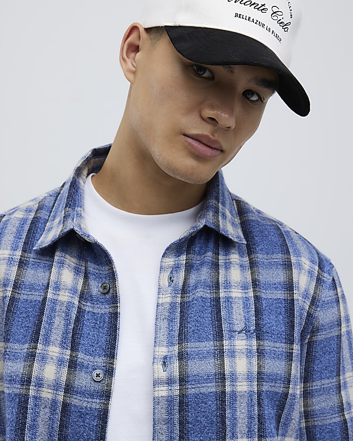 Blue Regular Fit Check Shirt