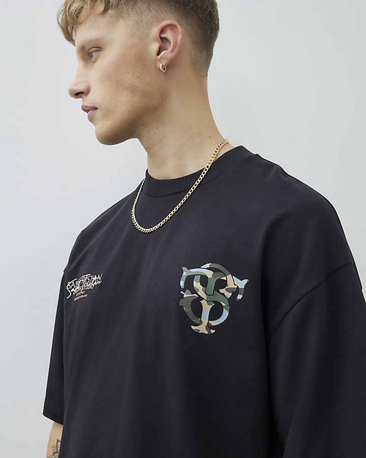 Black Saint Tristan Camouflage T-Shirt
