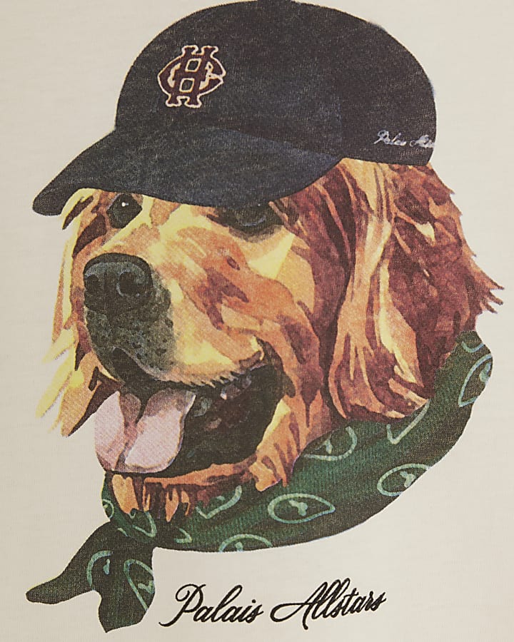 Cream Oversized Palais Allstars Dog T-shirt