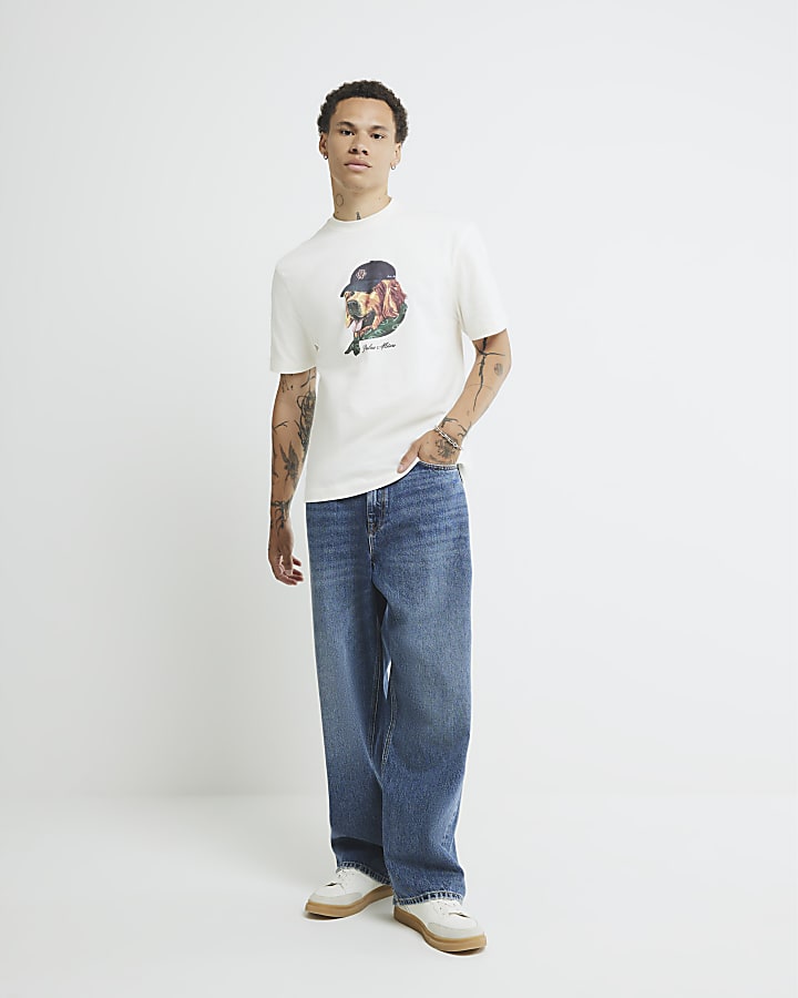 Cream Oversized Palais Allstars Dog T-shirt