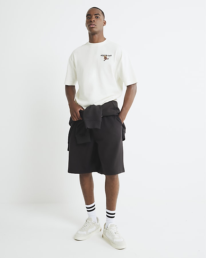 Cream Regular Fit Ame Le Nuit Bear T-Shirt