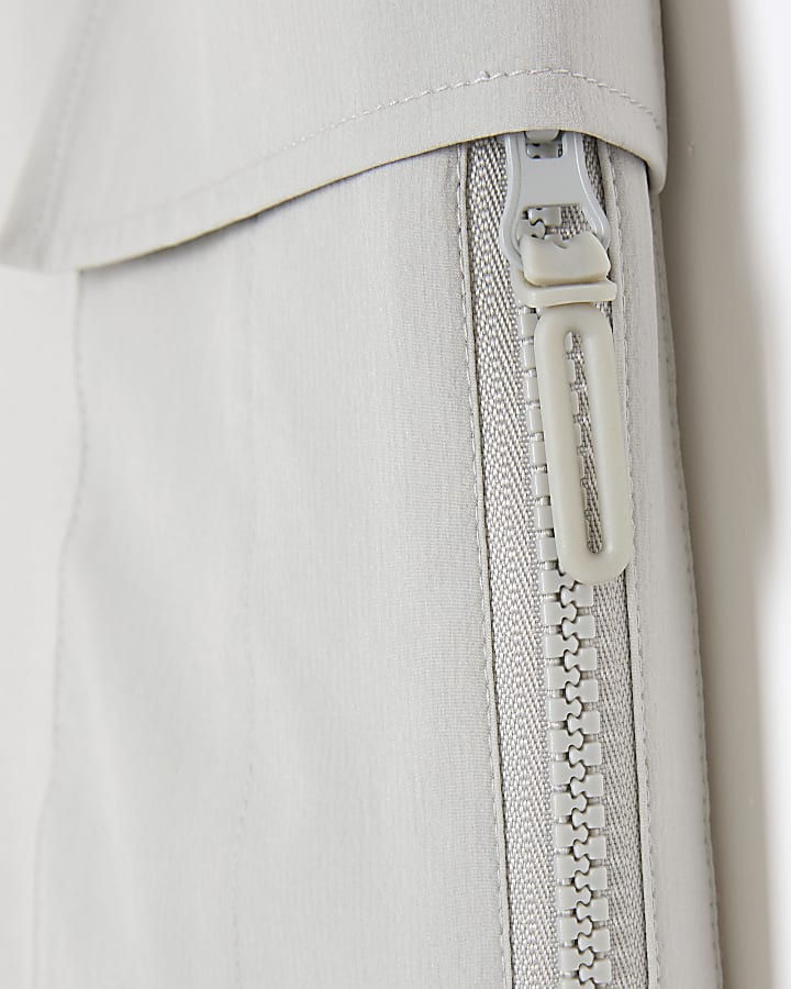 Grey Slim Fit Hybrid Shorts