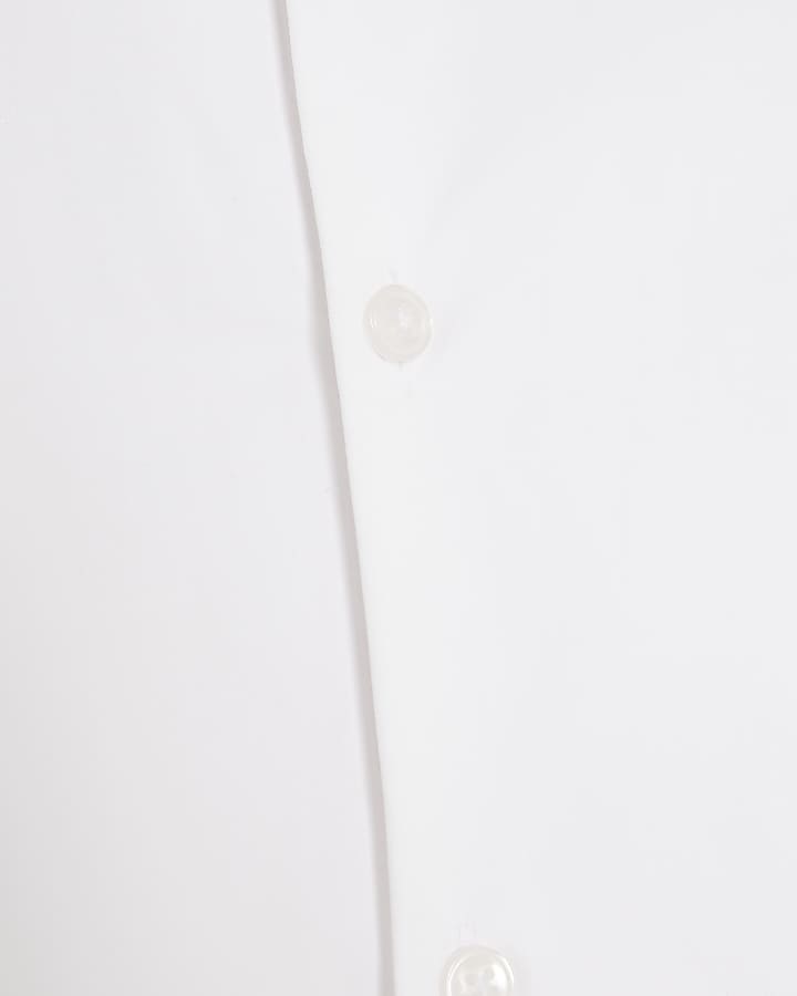 White Muscle Fit Shirt