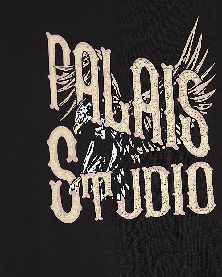 Black Regular Fit Palais Studio T-Shirt