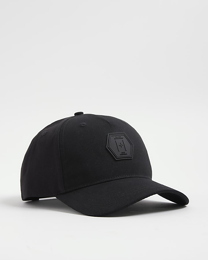 Black Hexagon Badge Cap