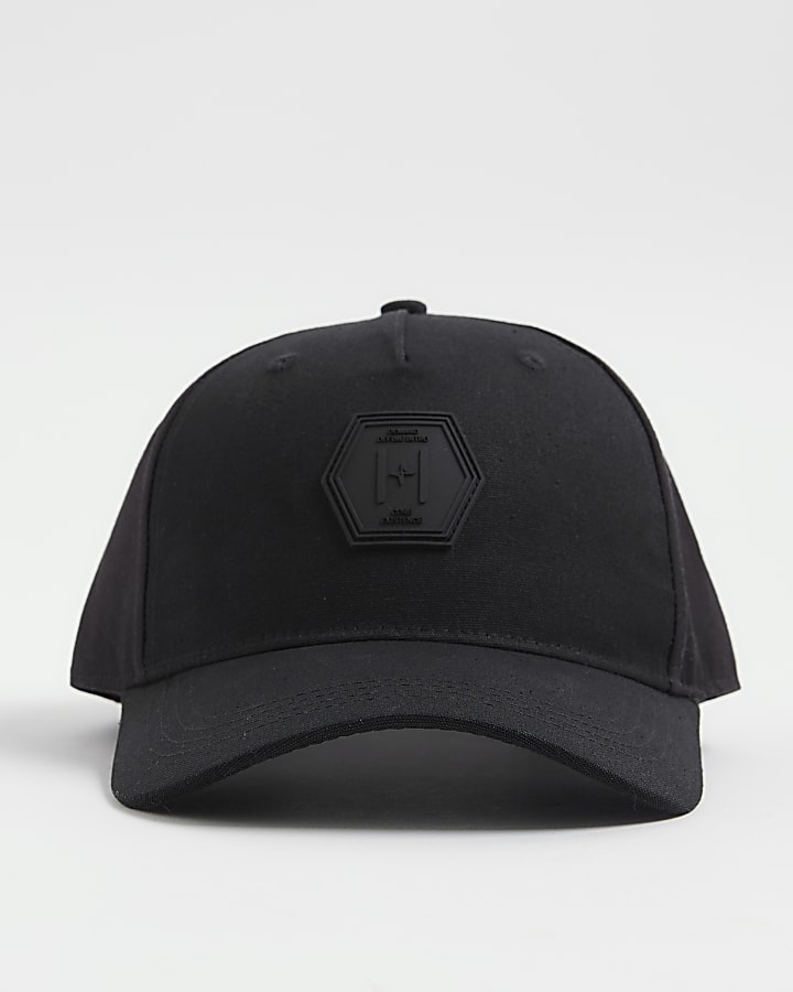 Black Hexagon Badge Cap