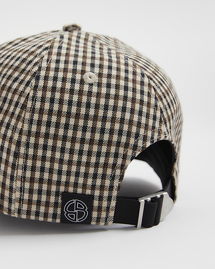 Black New York Check Cap