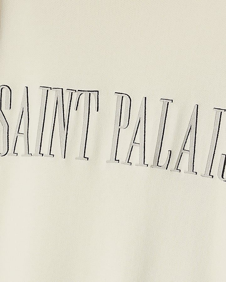 Cream Regular Fit Saint Palais Sweatshirt