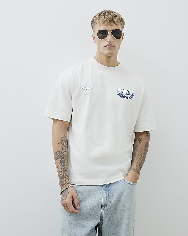 Cream Regular Fit Montreal T-Shirt