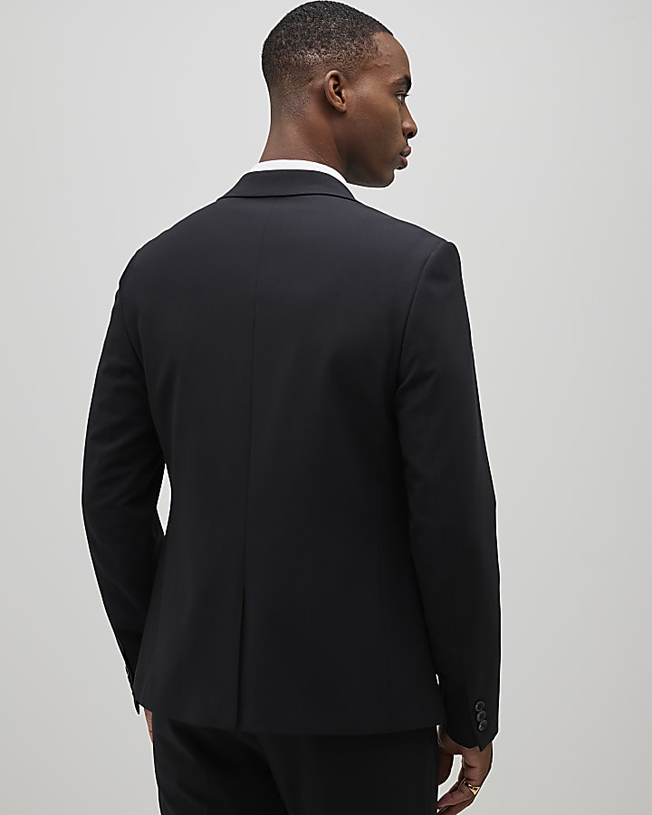 Black Skinny Fit Suit Jacket