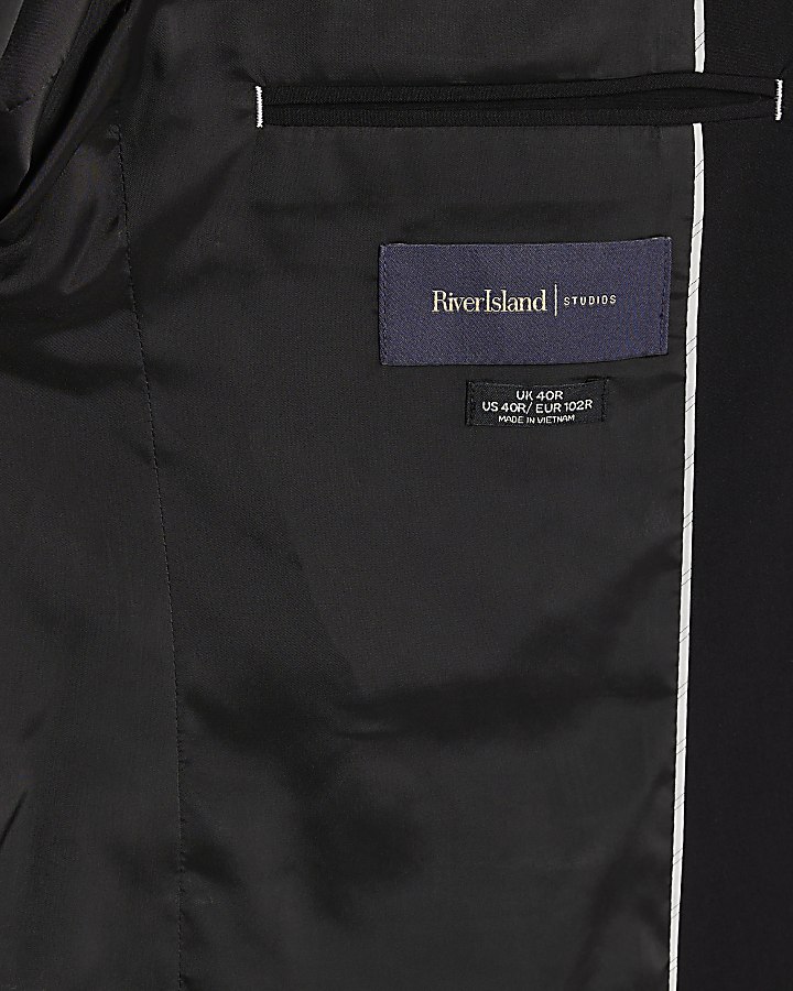 Black Skinny Fit Suit Jacket