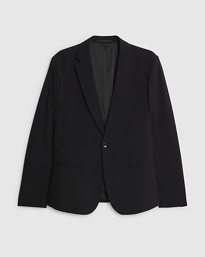 Black Skinny Fit Suit Jacket