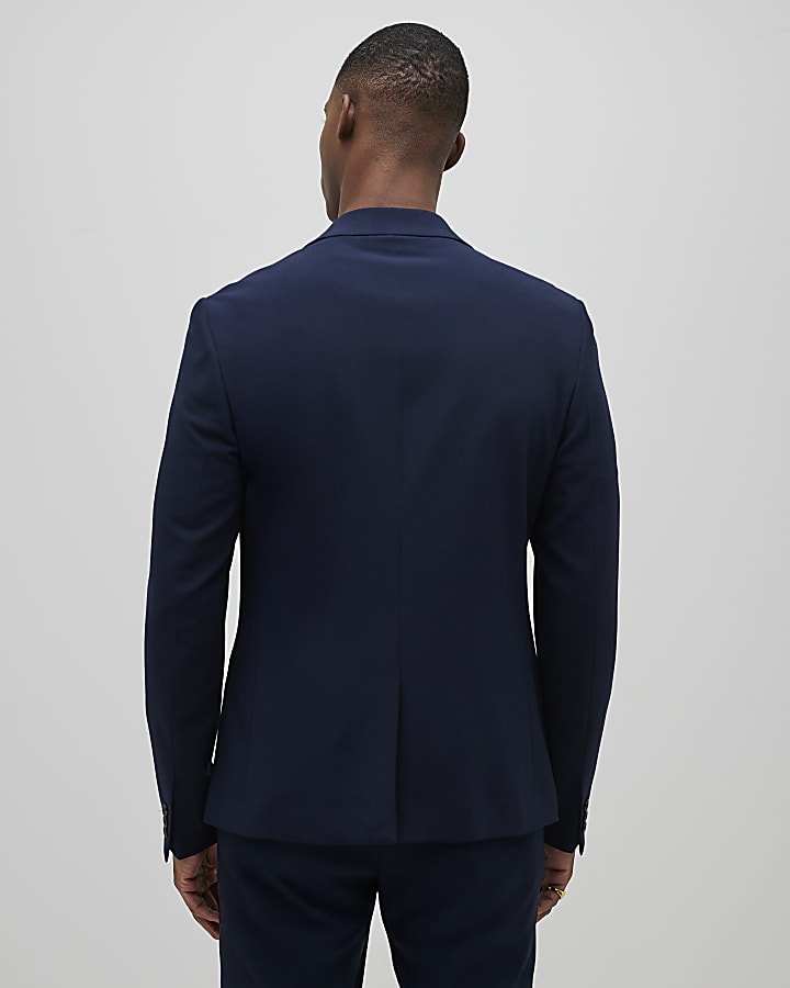 Navy Skinny Fit Suit Jacket