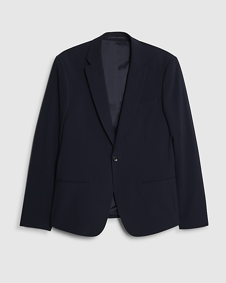 Navy Skinny Fit Suit Jacket