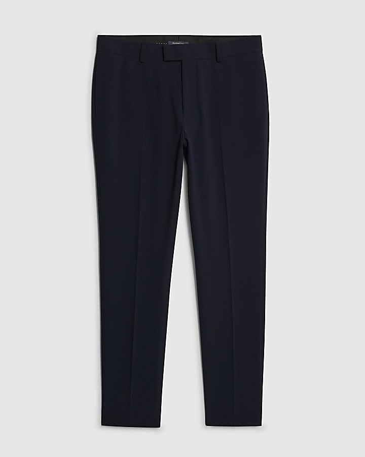 Navy Skinny Fit Suit Trousers