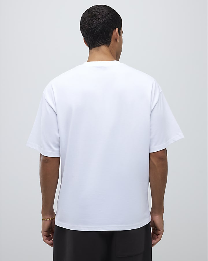 White Oversized Boxy T-Shirt