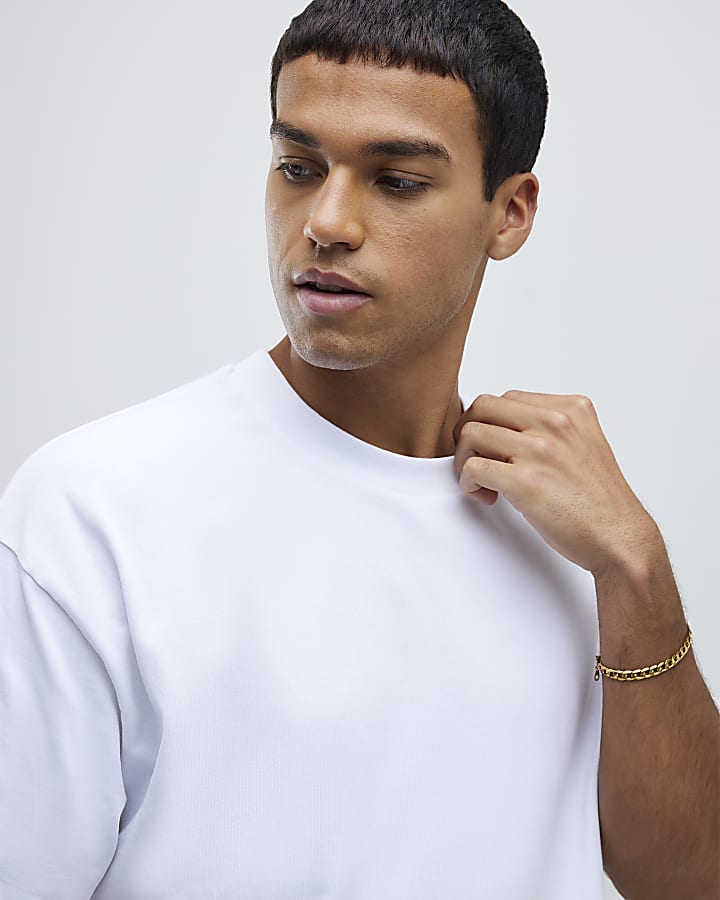 White Oversized Boxy T-Shirt