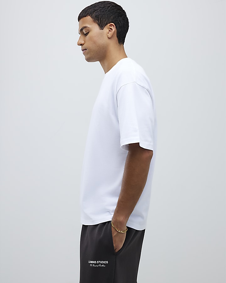 White Oversized Boxy T-Shirt