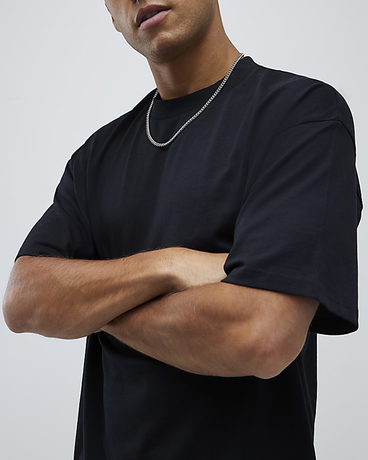 Black Oversized Fit Pack Of 3 T-Shirts