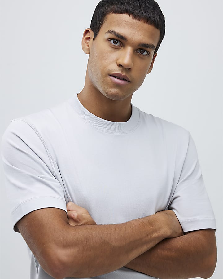 Grey Regular Fit Essential T-Shirt