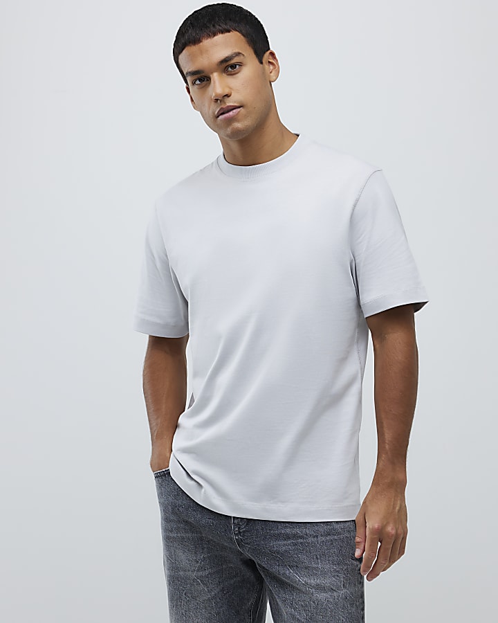 Grey Regular Fit Essential T-Shirt