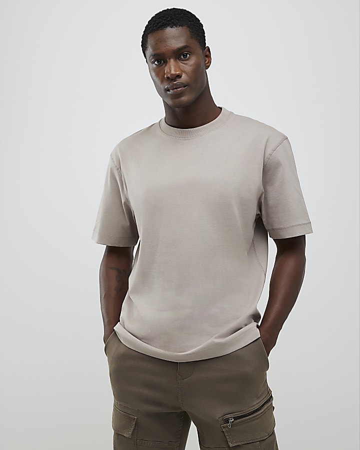 Beige Regular Fit T-Shirt