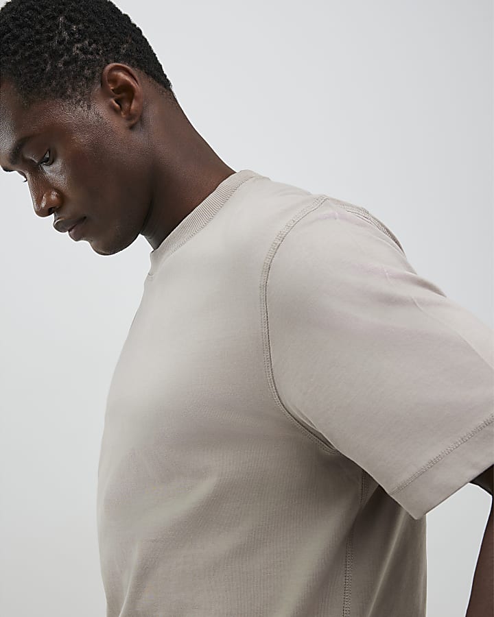 Beige Regular Fit T-Shirt