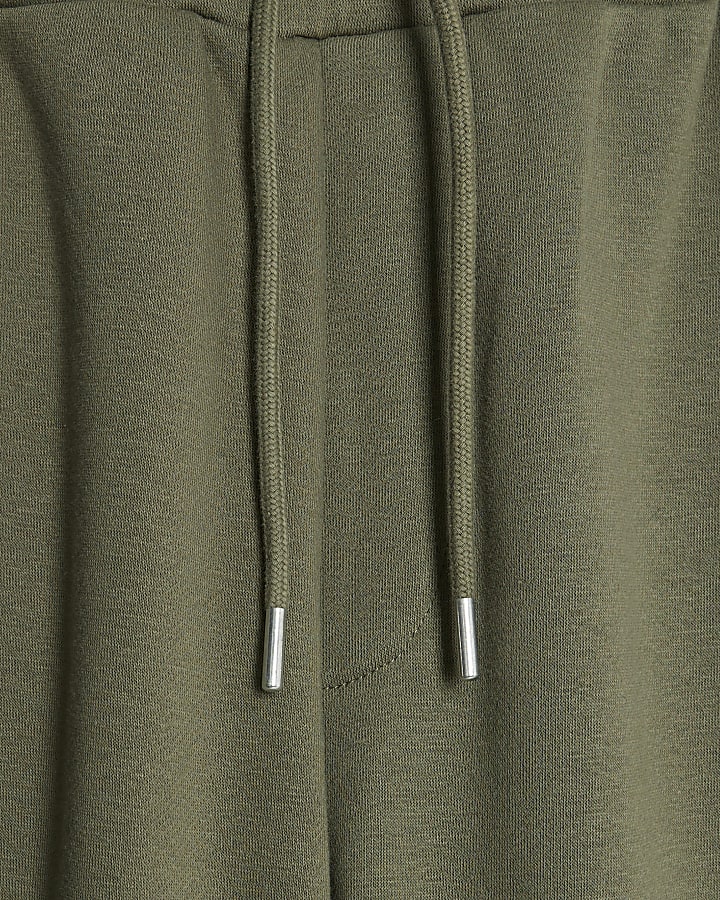 Khaki Wide Leg Joggers