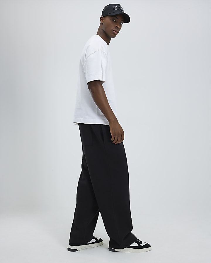 Black Wide Leg Joggers