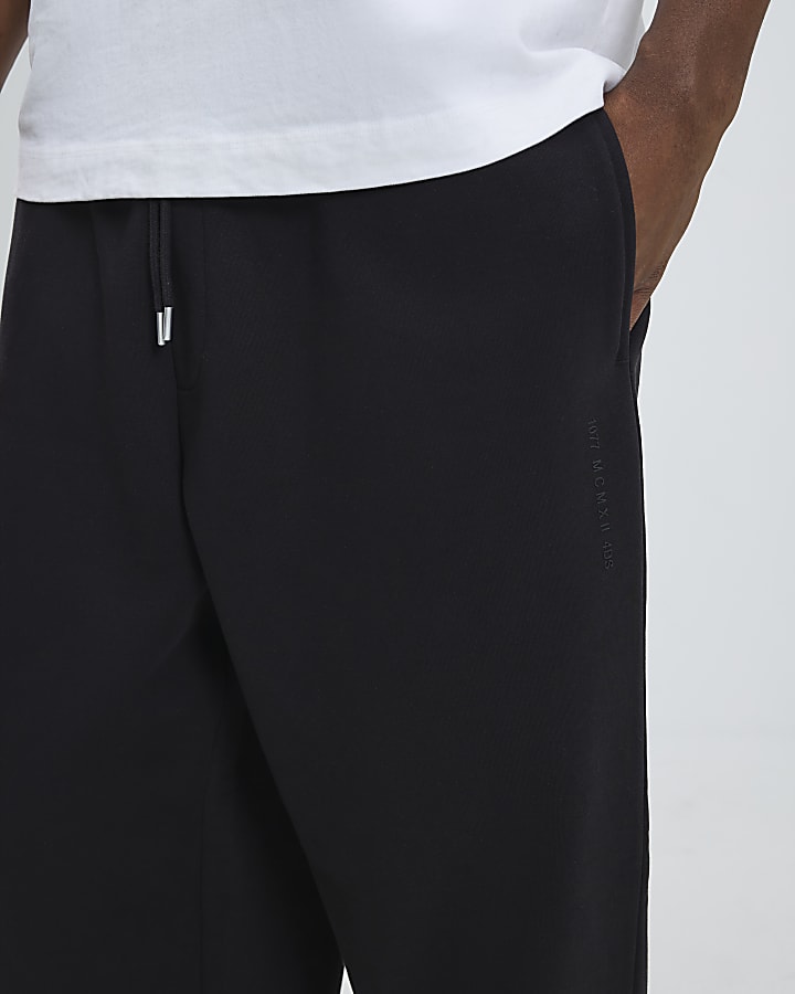 Black Wide Leg Joggers