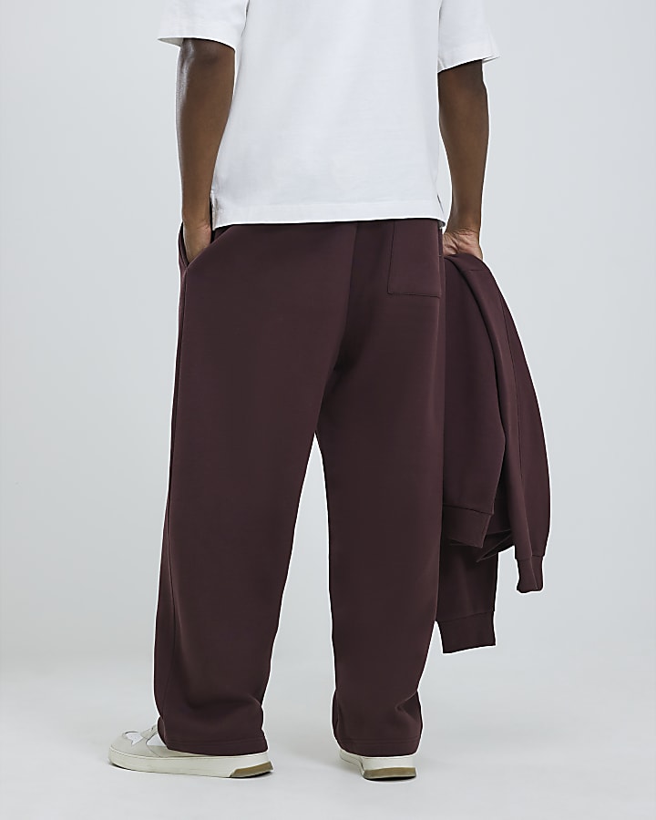 Red Wide Leg Joggers
