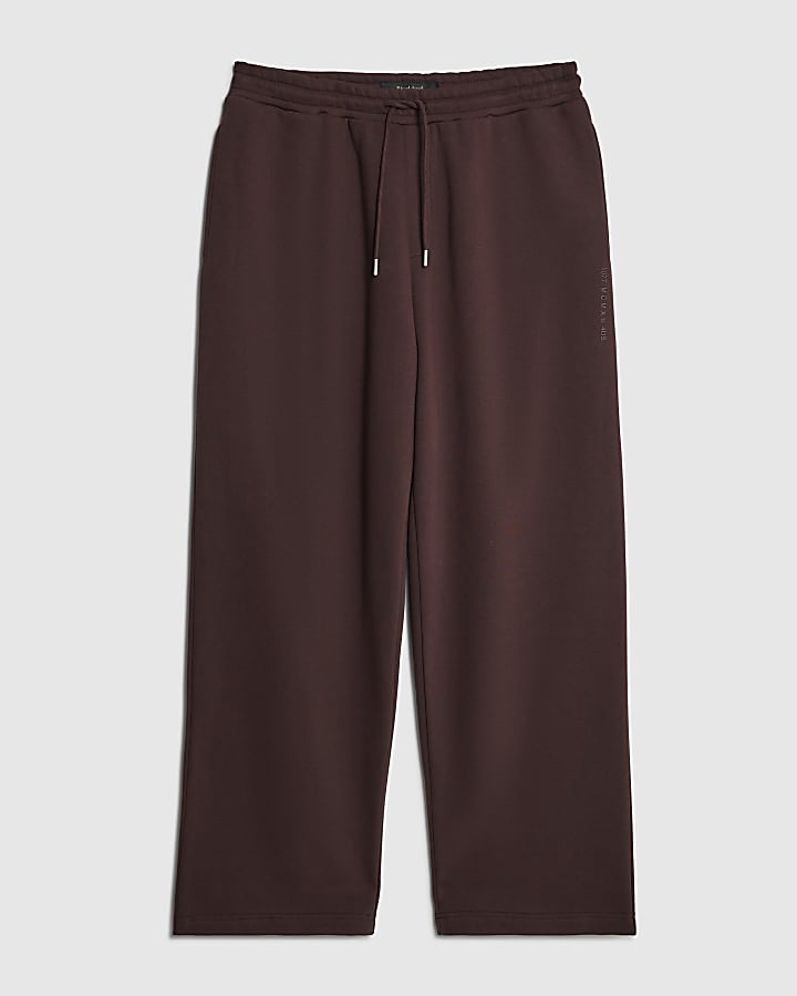 Red Wide Leg Joggers