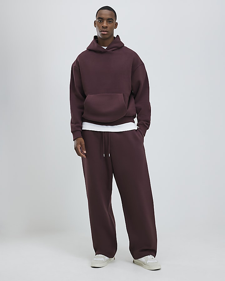Red Wide Leg Joggers
