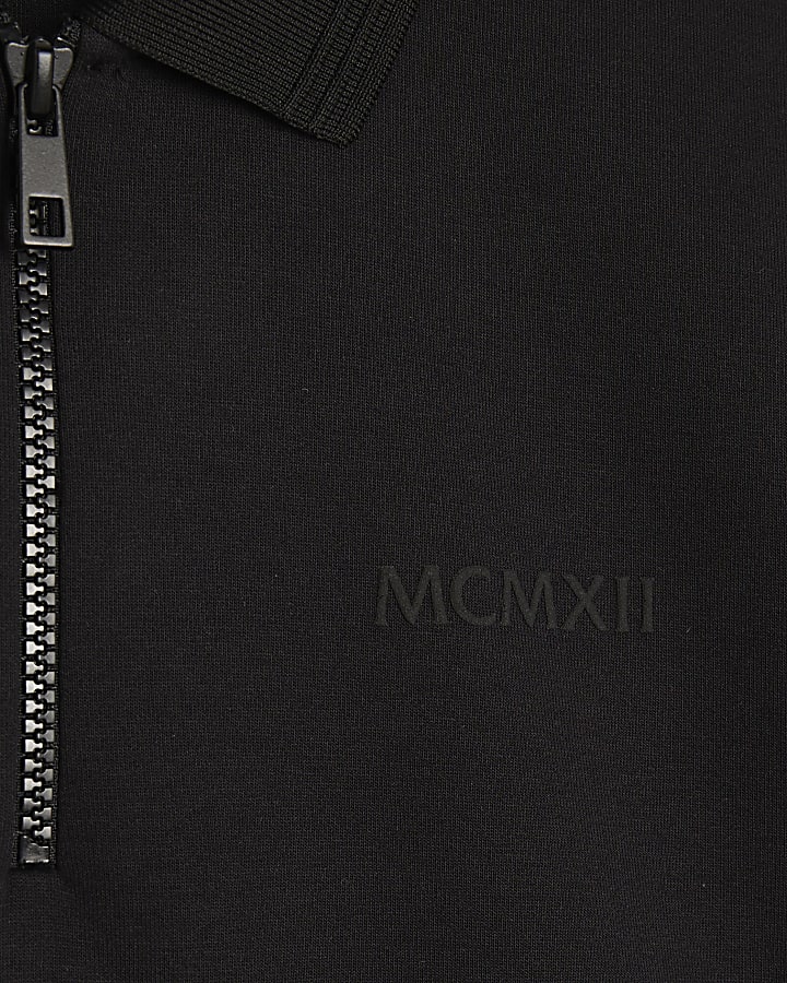 Black Slim Fit MCMXII Polo Shirt