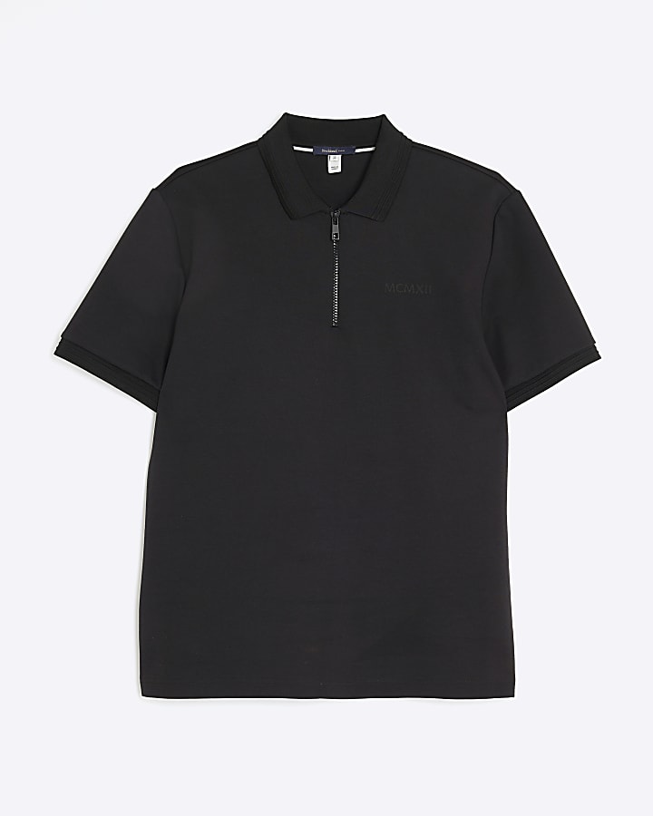 Black Slim Fit MCMXII Polo Shirt