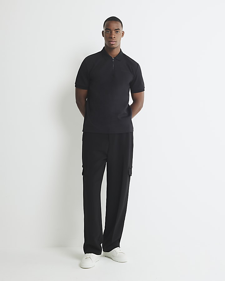 Black Slim Fit MCMXII Polo Shirt