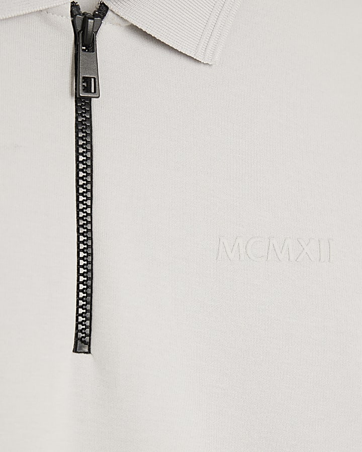 Grey Slim Fit MCMXII Polo Shirt