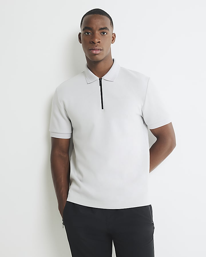 Grey Slim Fit Polo Shirt