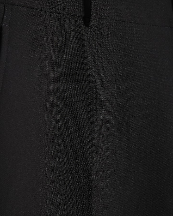 Black Relaxed Fit Suit Trousers