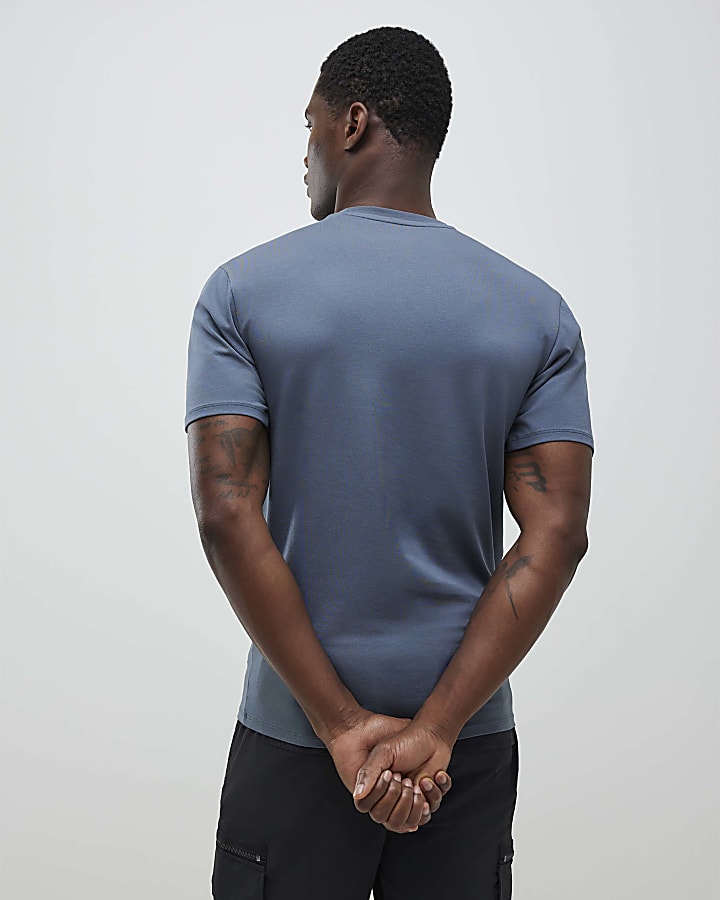 Grey Muscle Fit Pack Of 3 T-Shirts