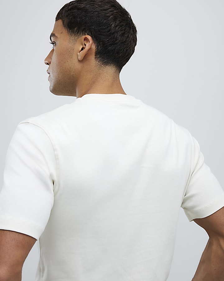 Cream Slim Fit T-Shirt