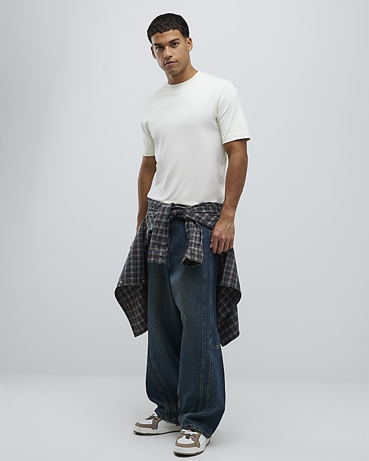 Cream Slim Fit T-Shirt