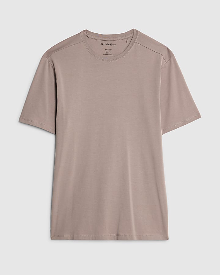 Pink Muscle Fit Short Sleeve T-shirt